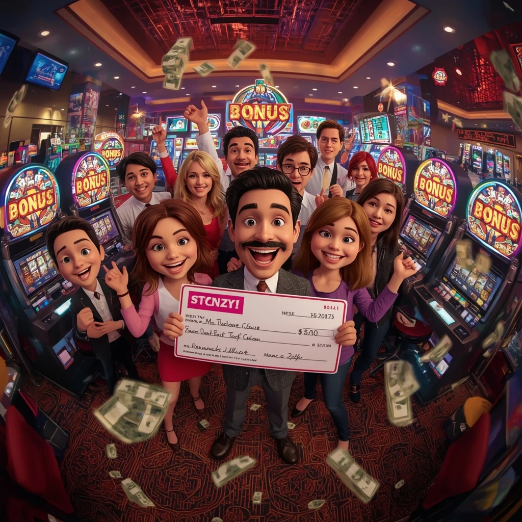 man receiving a bonus at FAIRPLAY CASINO