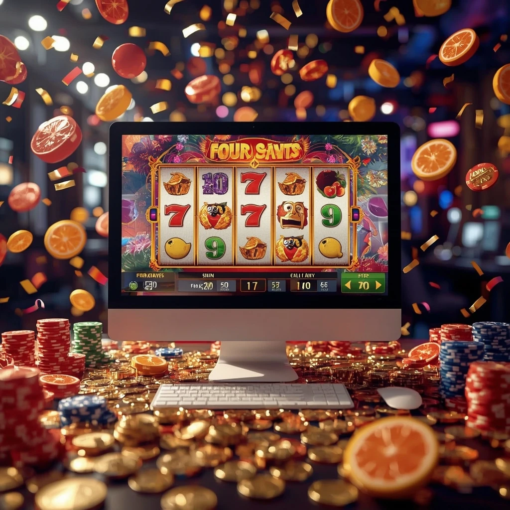 slot machines on the monitor FAIRPLAY CASINO